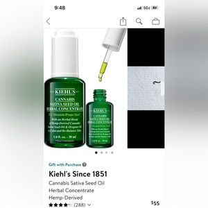 New Kiehls cannibis seed facial oil - brand new / in box